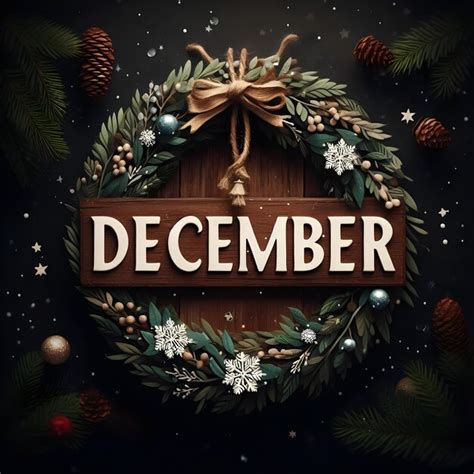 Premium AI Image | December