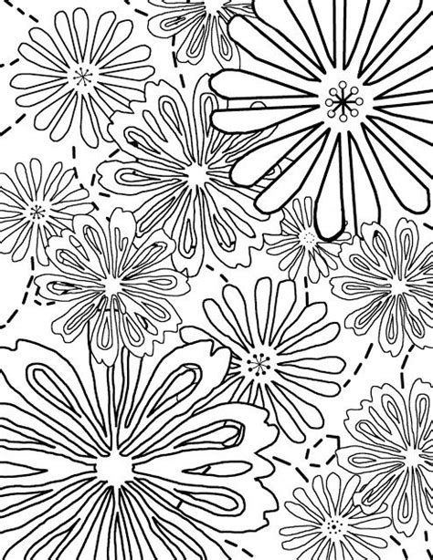 Flowers (Portrait) | Coloring pages, Flower coloring pages, Free ...