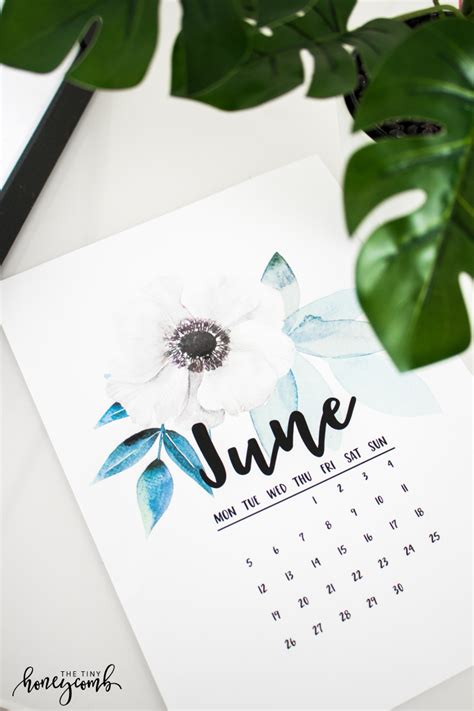 How to make your own Printable Calendar + free printable – The Tiny ...