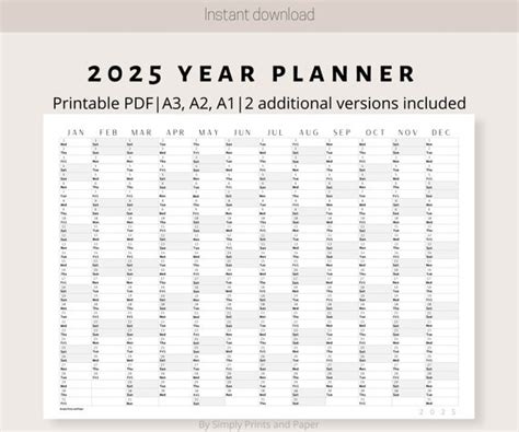 May 2025 Calendar Printable A3 - Dionne Alvinia
