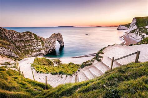 Durdle Door, Jurassic coast Dorset sunset - Fine art print - Ben ...