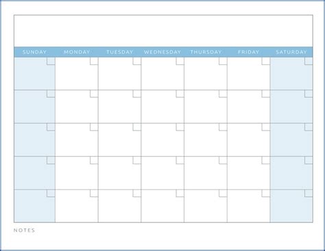 Monthly Calendar Template (Ready To Use)