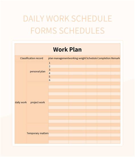 How To Use Excel Daily Work Schedule Template - 2024 - 2025 Calendar ...
