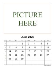 June 2026 Printable Calendars