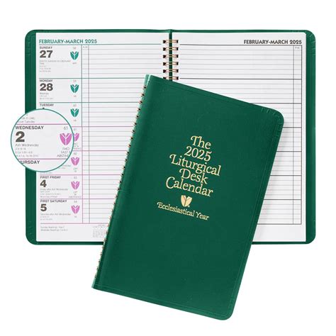 Liturgical Calendar 2025 Conclusive Consequent Certain - Desk Calendar ...