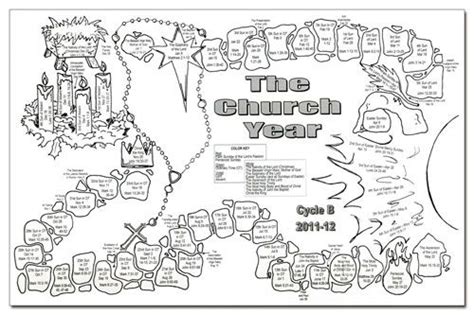 Printable Liturgical Calendar Coloring Page - elexenGerrett