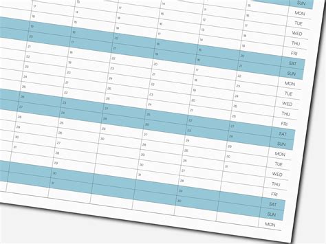 Printable Large Wall Calendar for 2025 in a Minimalist Design, 2025 ...