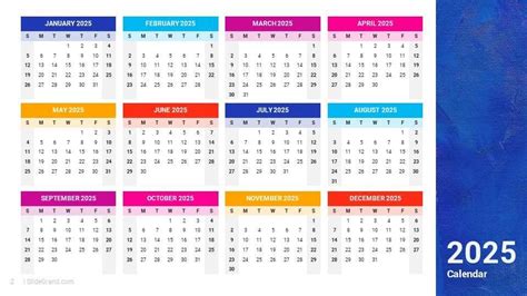 Free 2025 PowerPoint Calendar Template Download