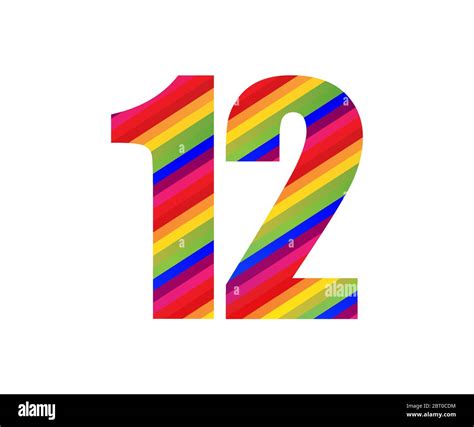 Number 12 twelve Stock Vector Images - Alamy