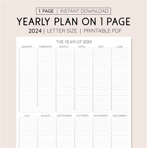 2025 Printable Calendar One Page Pdf Full Size - Ryan Paiva