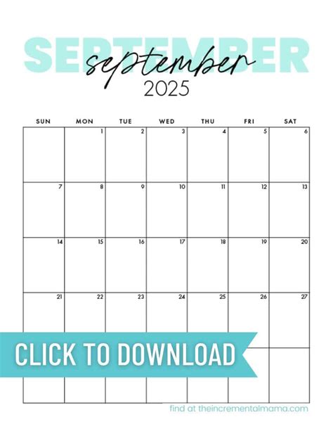 Cute 2025 Monthly Calendar Free Printable