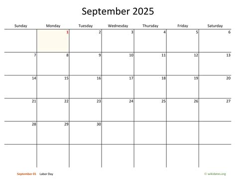 Big Calendar September 2025 - Summer Knox