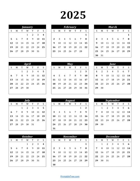Vertex Monthly Calendar 2025 - Lotte Marianne