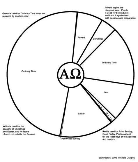 Liturgical Calendar Coloring Page - Printable Word Searches