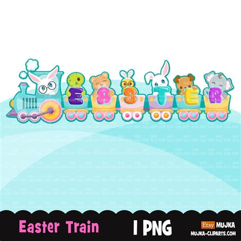 easter train cliparts