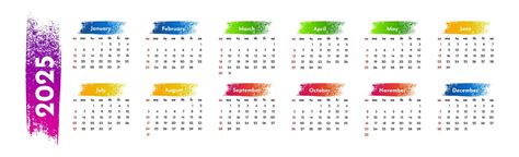Premium Vector | Calendar for 2025 isolated on a white background