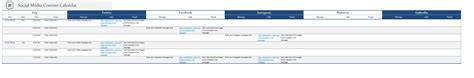 Social Media Content Calendar Template In Excel (Download.Xlsx)