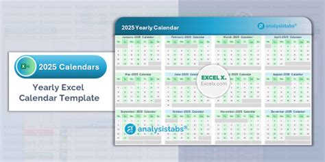 2025 Calendar Excel Templates (Free Download) - Excel