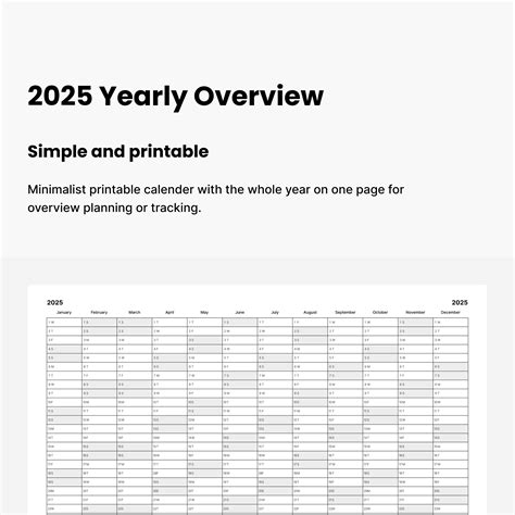 2025 Printable Wall Calendar Landscape Yearly Tracker Wall Calendar ...