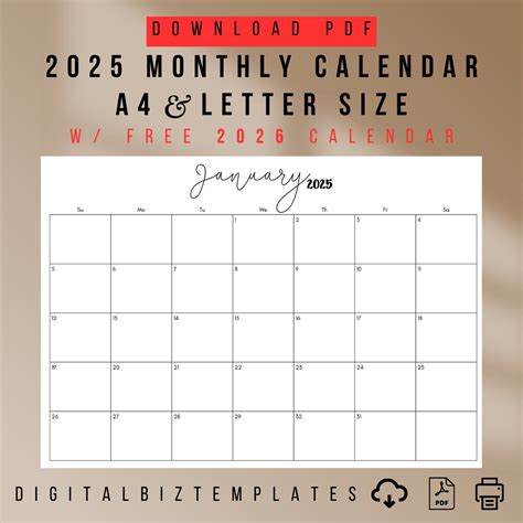2025 Calendar 2025 Planner Landscape Wall Calendar 2025 Desk Monthly ...