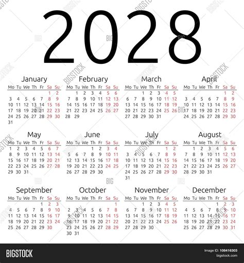 A Comprehensive Guide To Printable Calendars Through 2028 - C Suzanne ...