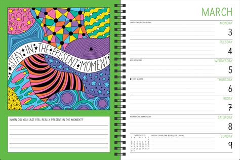 2025 Monthly/Weekly Planner Calendar - Positively Present - Dani DiPirro