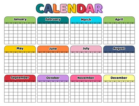 Calendar Free Printables - Printablee