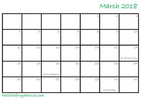 Ready to get organized for the spring? Grab this free March calendar ...