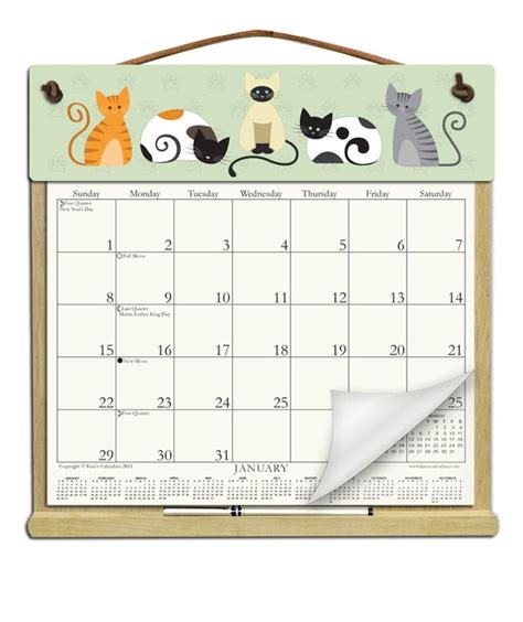 2025 CALENDAR Wooden Calendar Holder Filled With a 2025 Calendar and ...