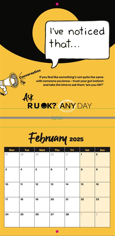 2025 Wall calendar - R U OK? Merchandise