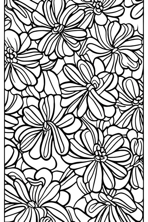 Coloring Book Page Flower Gardenia · Creative Fabrica