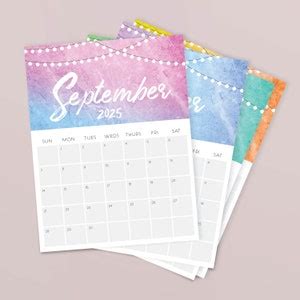 Printable 2025 Calendar - Etsy