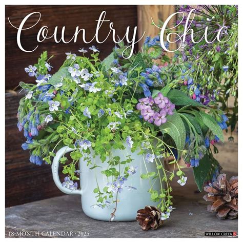 Country Chic 2025 Wall Calendar - Calendars.com