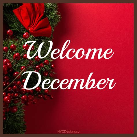 Welcome December Images for Instagram and Facebook – NYCDesign.co ...