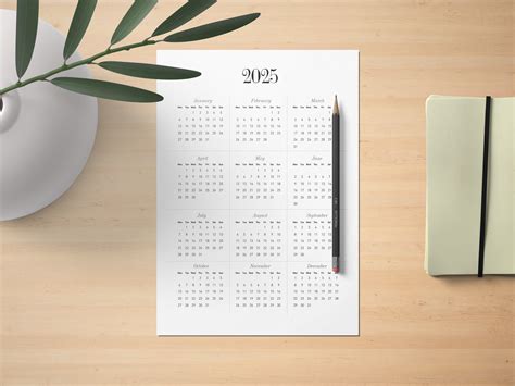 2025 Calendar 2025 Yearly Calendar Printable 2025 Calendar Minimalist ...
