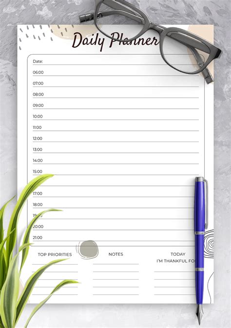 Weekly Calendar With Times Slots Printable