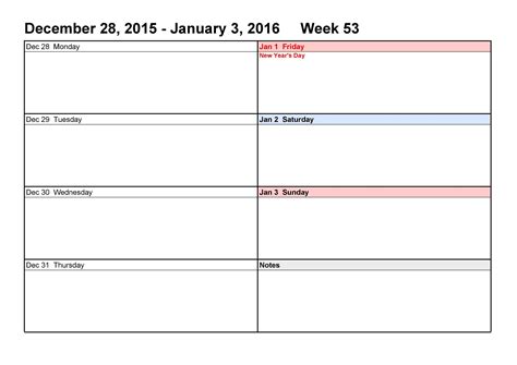 26 Blank Weekly Calendar Templates [PDF, Excel, Word] ᐅ TemplateLab