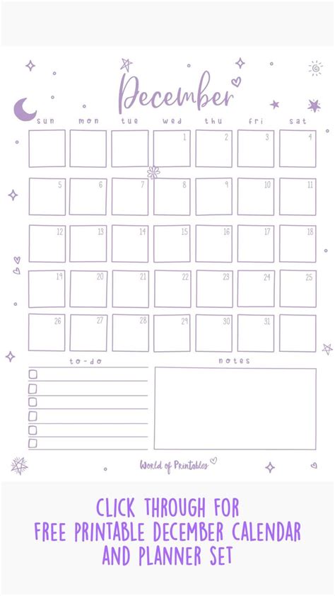Free Printable December Planner and Calendar Set!