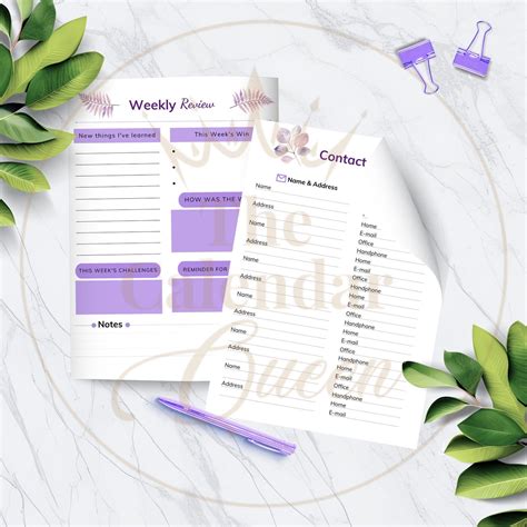 2025 Printable Planner Template INSTANT DOWNLOAD A3/US Letter Size ...