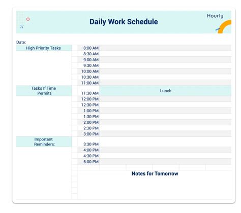 8 Excel Template Hourly Schedules to Keep You on Track - Hourly, Inc.