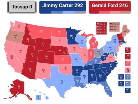Every election from 1976-2020 using the 2024 electoral college map : r/YAPms