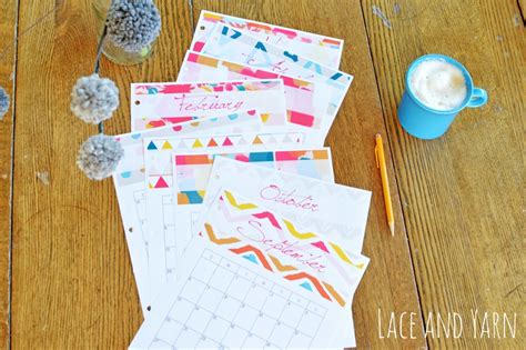 A Fierce Flourishing 10 month Calendar (free printable!) – Lace and Yarn
