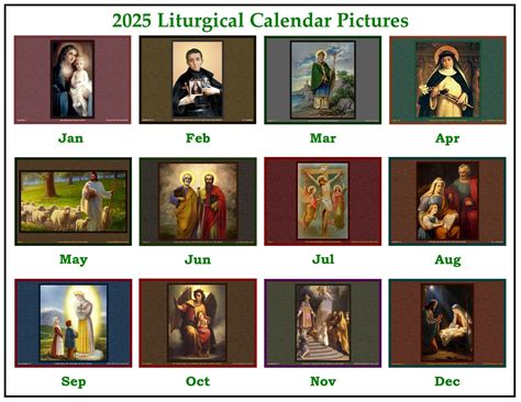 2025 Liturgical Calendar - The Seraphim Company, Inc.
