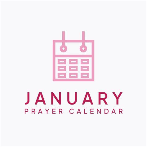 January Prayer Calendar - Coffee and Bible Time