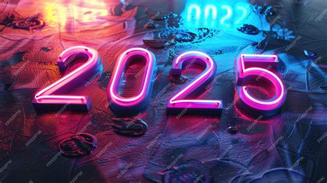 Premium Photo | New 2025 year text modern lettering trendy design