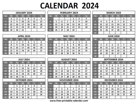Ma 2024 Calendar Printable Landscape - Althea Paloma