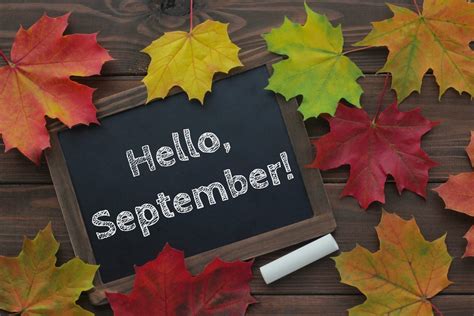 September - Let's celebrate the month of new beginnings