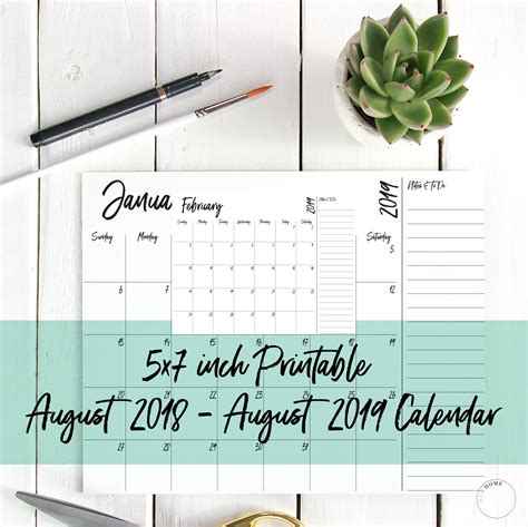 Free 5x7 Calendar Printable - vrogue.co
