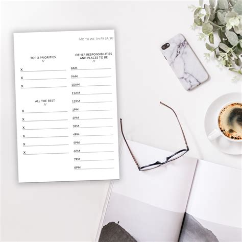 Daily Schedule Sheet Printable - Danielle Roberts