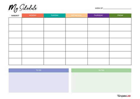 Printable Weekly Calendar